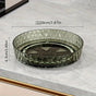 2PCS Acrylic Lazy Susan Organizer with Diamond Design | 360 degrees Rotating Makeup & Vanity Tray | Modern V1232-SNH002