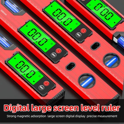 500mm Digital Level with Backlit LCD Display, Strong Magnetic Base, and Heavy-Duty Aluminum Alloy Material V1232-SPCLY001