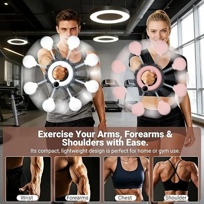 Unisex 360 degrees Hand Rotation Forearm Trainer Arm Shoulder Chest Workout Home Gym Equipmen V1232-SPXLQ001