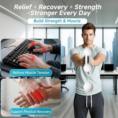 Unisex 360 degrees Hand Rotation Forearm Trainer Arm Shoulder Chest Workout Home Gym Equipmen V1232-SPXLQ001