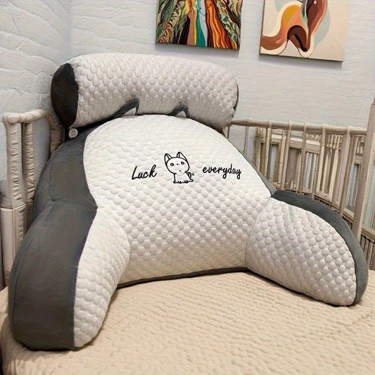 1 cushion, includes pillow core for comfortable back support, ergonomic lumbar support, soft cartoon cushion, V1232-SSKZ002