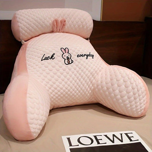 1 cushion, includes pillow core for comfortable back support, ergonomic lumbar support, soft cartoon cushion, V1232-SSKZ003