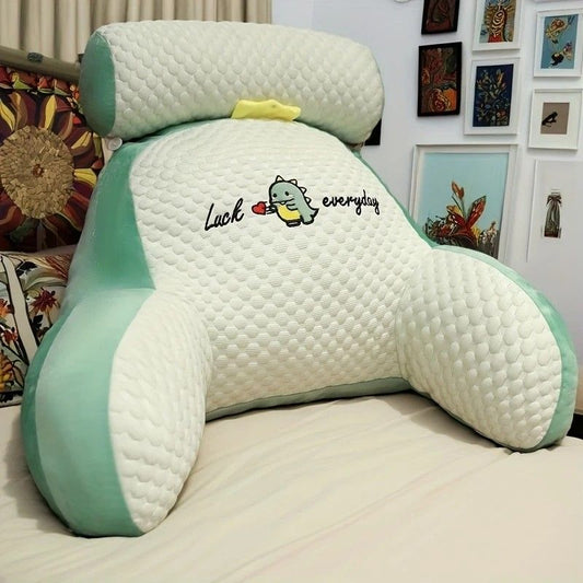 1 cushion, includes pillow core for comfortable back support, ergonomic lumbar support, soft cartoon cushion, V1232-SSKZ003