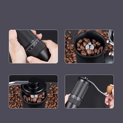 1-Pack, Manual Coffee Grinder, Hand Coffee Grinder with Built-in Digital Adjustable Setting, Black, Stainless V1232-SYKFQ001
