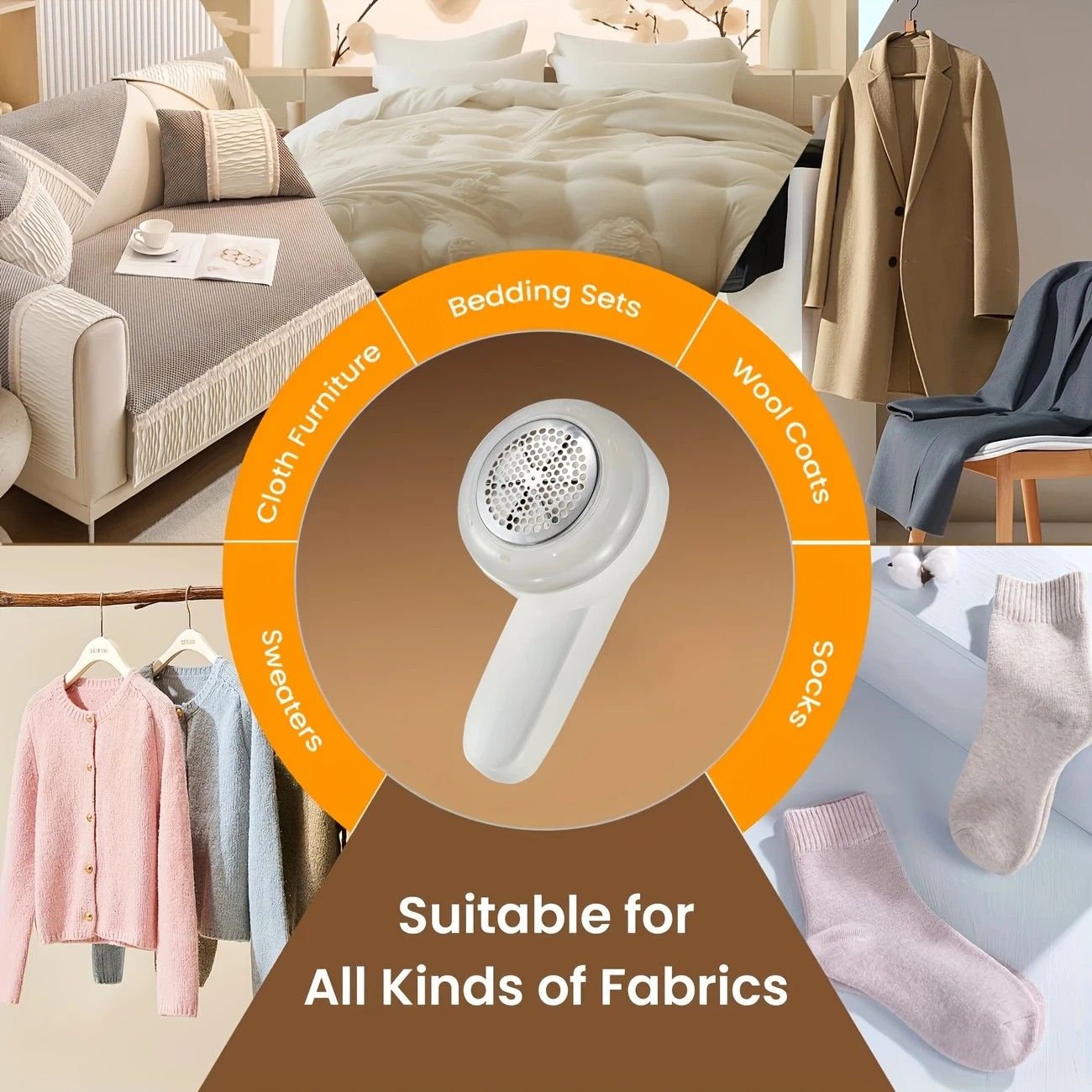 Efficient Lint Remover, multi-functional, powerful lint removal, safe and portable, rejuvenates clothing V1232-TMQQ001