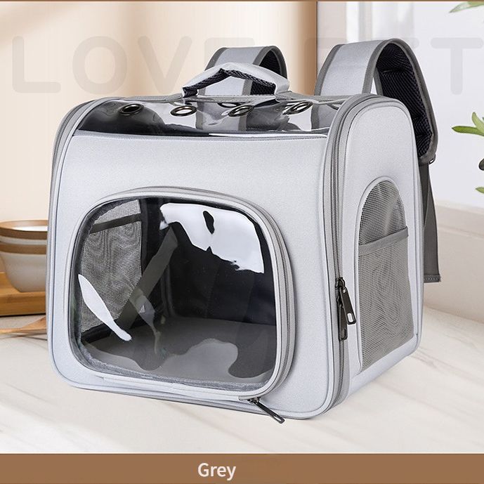Pet Backpack Portable Transparent Foldable Comfort Design Hands-Free Travel for Cats Small Dogs(YELLOW) V1232-TQCWBB001