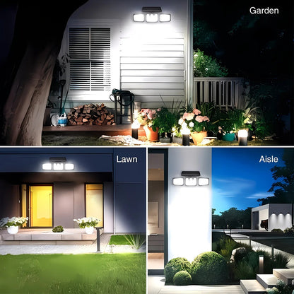 74 LED Solar Motion Sensor Light with Movement Detection, 3 Brightness Modes Outdoor Wall Lamp, Suitable for V1232-TYNGYD001