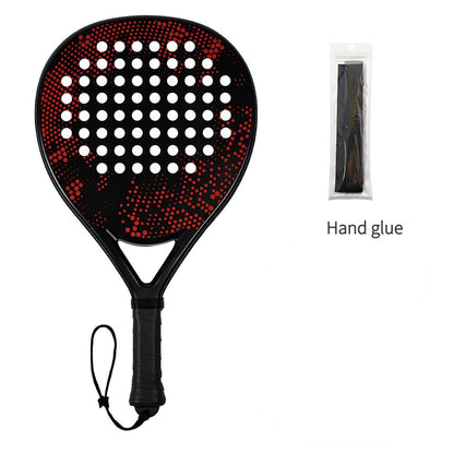 Padel Racket Carbon Fiber Lightweight Control EVA Core | Comfort Grip for Beginner & Intermediate Players(Red V1232-WAP003