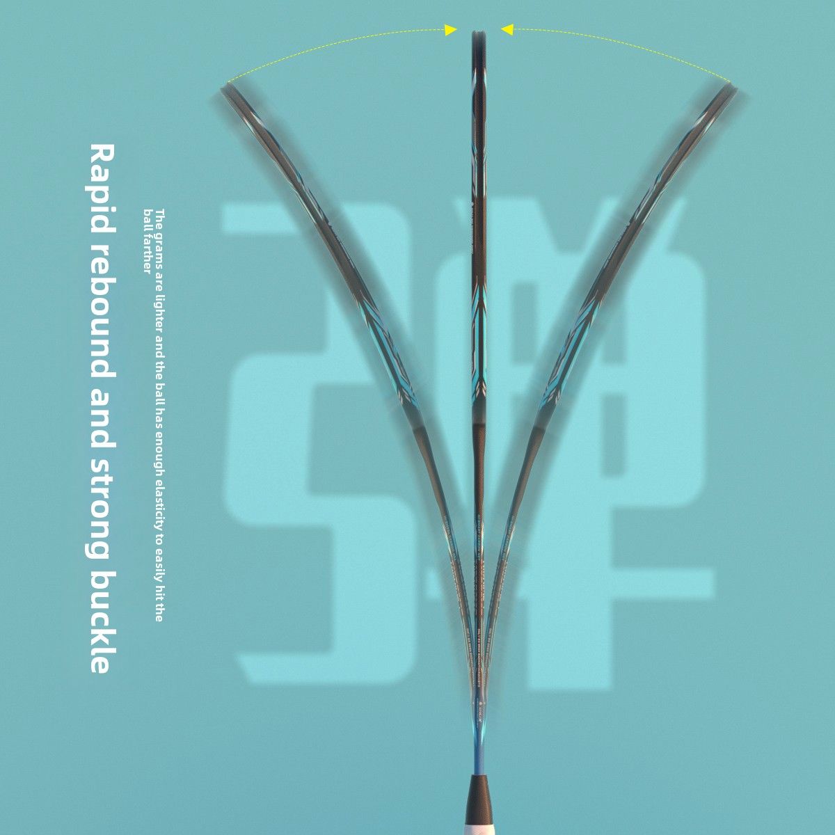 ESPER Explorer Fifth Generation Badminton Racket 58g 9U Full Carbon Fiber All-Around Fish Scale Shaft V1232-WDYMQP003