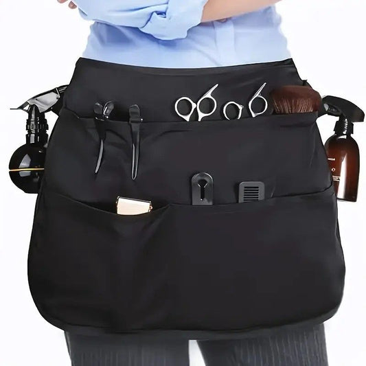 Multi-Pocket Breathable Half Apron | Efficient Tool Waist Pack for Makeup Artists, Gardeners, and Hairdressers V1232-WQ001
