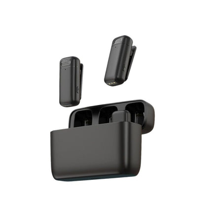 Wireless Lavalier Microphone Set: 2.4G wireless instant connection, DSP smart noise cancellation, 84-hour V1232-WXLJMKF003