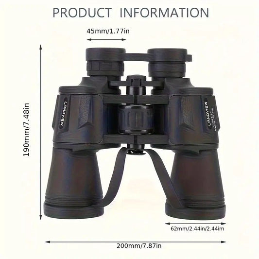 10x50 HD Binoculars - Wide Angle Large Eyepiece - Night Vision for Birdwatching Hiking Concerts - Lightweight V1232-WYJ003