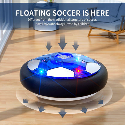Floating Soccer Toy, Floating Rebound, LED Lights, Glides on Multiple Surfaces, Parent-Child Interaction, V1232-XFZQ001