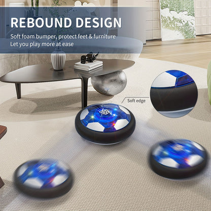 Floating Soccer Toy, Floating Rebound, LED Lights, Glides on Multiple Surfaces, Parent-Child Interaction, V1232-XFZQ001