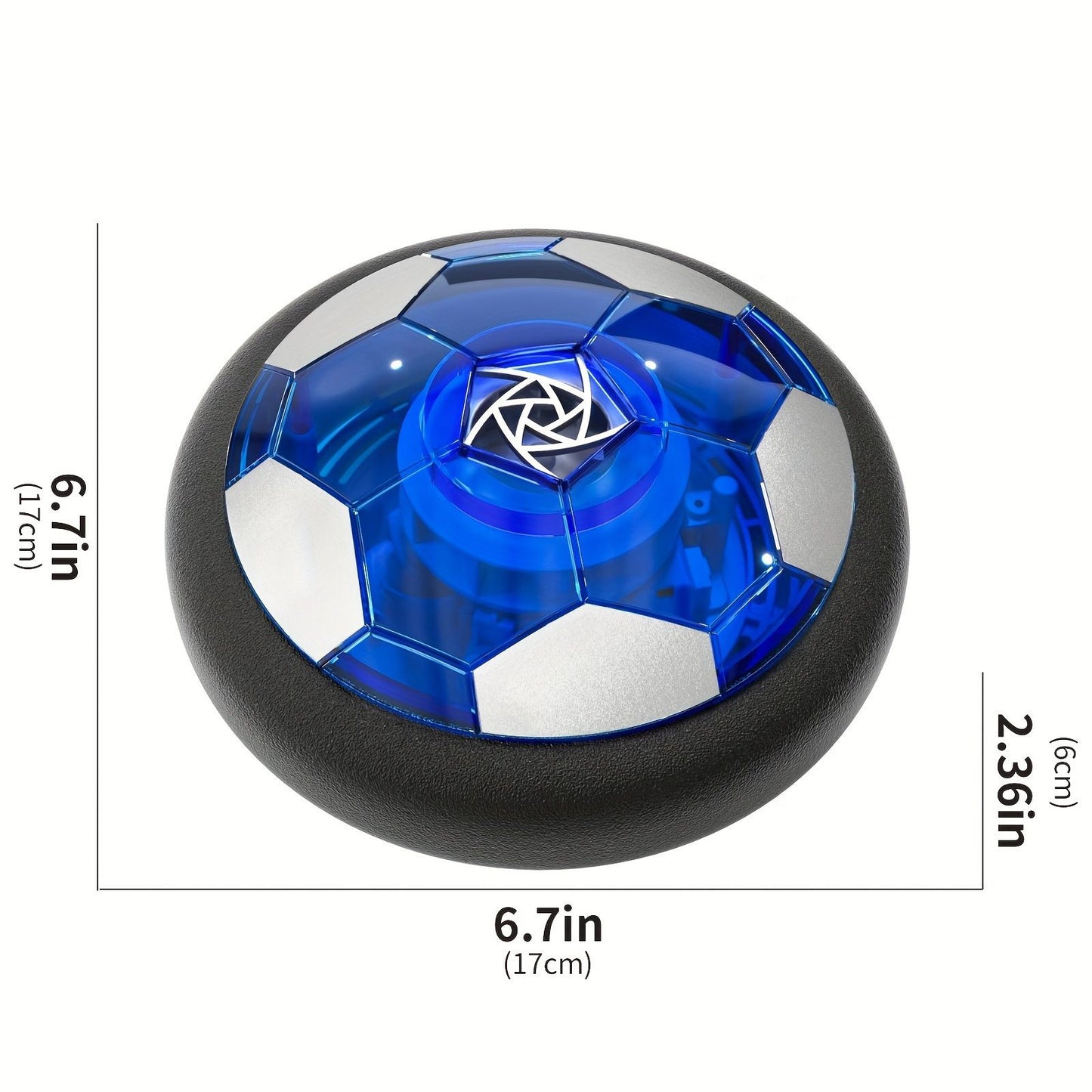 Floating Soccer Toy, Floating Rebound, LED Lights, Glides on Multiple Surfaces, Parent-Child Interaction, V1232-XFZQ001