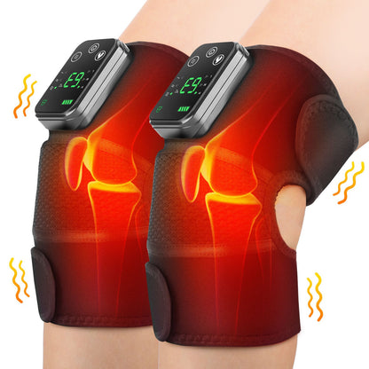 Heated Knee Massager with Heat Therapy - 3 Temp Levels, Vibration Massage, Rechargeable & Adjustable V1232-XGAMY002