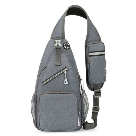 New Men's Chest Bag Lightweight Oxford Crossbody, Water-Resistant Durable Anti-Burden Shoulder Pack, V1232-XKDJB005