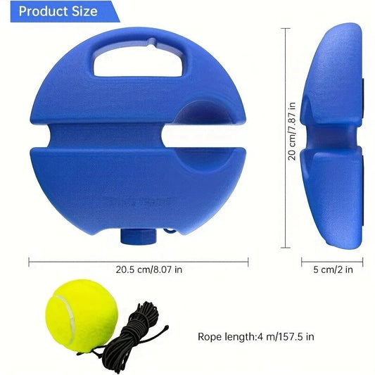 Portable Tennis Trainer: Features a water-fillable weighted base with anti-tangle design. Includes 3 tennis V1232-XLFTQ001