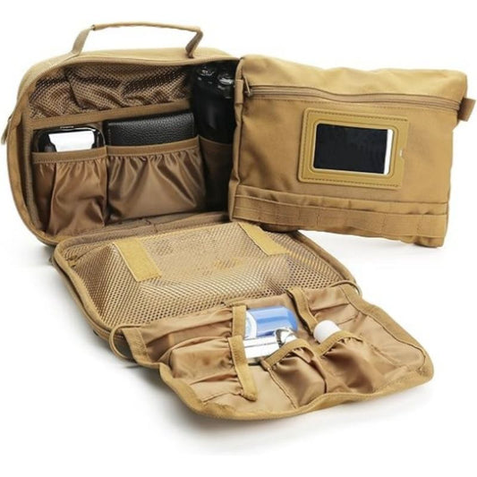 Multifunctional Hanging Toiletry Bag, 8-Compartment Storage, Waterproof and Portable, Essential for Travel V1232-XSB-NS-001