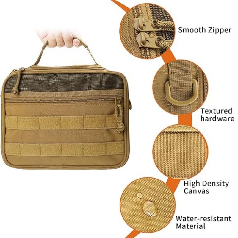 Multifunctional Hanging Toiletry Bag, 8-Compartment Storage, Waterproof and Portable, Essential for Travel V1232-XSB-NS-003