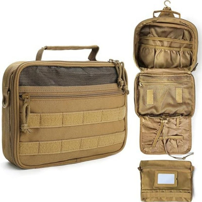 Multifunctional Hanging Toiletry Bag, 8-Compartment Storage, Waterproof and Portable, Essential for Travel V1232-XSB-NS-003