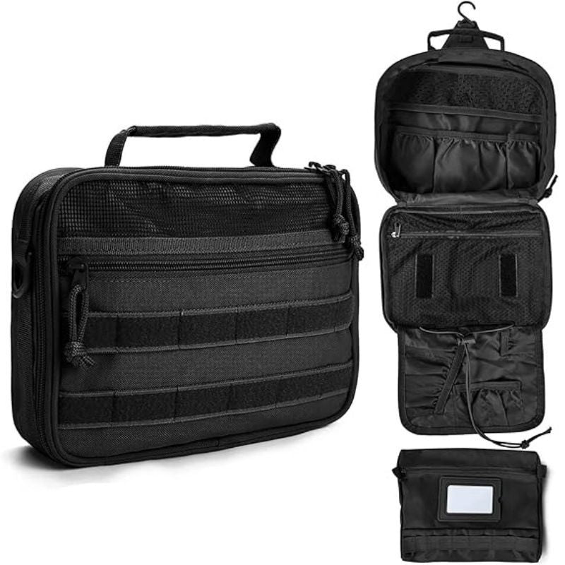 Multifunctional Hanging Toiletry Bag, 8-Compartment Storage, Waterproof and Portable, Essential for Travel V1232-XSB-NS-003