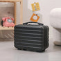 14 Inch Mini Makeup Case, Lightweight Cosmetic Travel Bag with Shoulder Strap & Zipper Closure(BLACK) V1232-XSSNB005