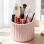 360-degree rotating makeup brush organizer, polished plastic material, no assembly required, no odor - makeup V1232-XZSNH002