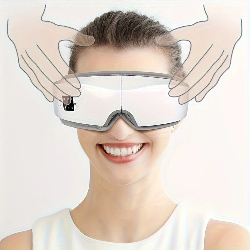 4D Smart Multifunctional Eye Massager with Air Pressure, Vibration, Heating, and Music. V1232-YBAMY001