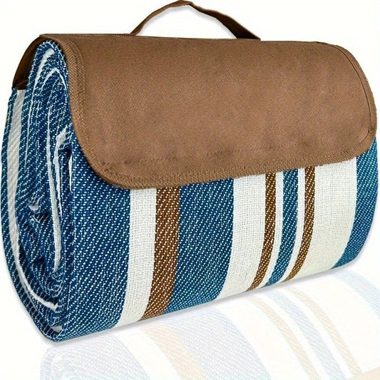 Double-layer Nylon Picnic Mat High-density Waterproof Base + Nylon Padding Lightweight Foldable with Carry V1232-YCT002