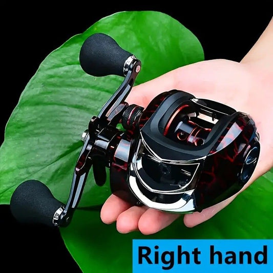 High Speed 18+1BB Baitcasting Reel, Dual Brake System, Max Drag 20lb - Ergonomic Handle, Stainless Steel V1232-YDJSL-1-001