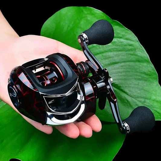 High Speed 18+1BB Baitcasting Reel, Dual Brake System, Max Drag 20lb - Ergonomic Handle, Stainless Steel V1232-YDJSL001