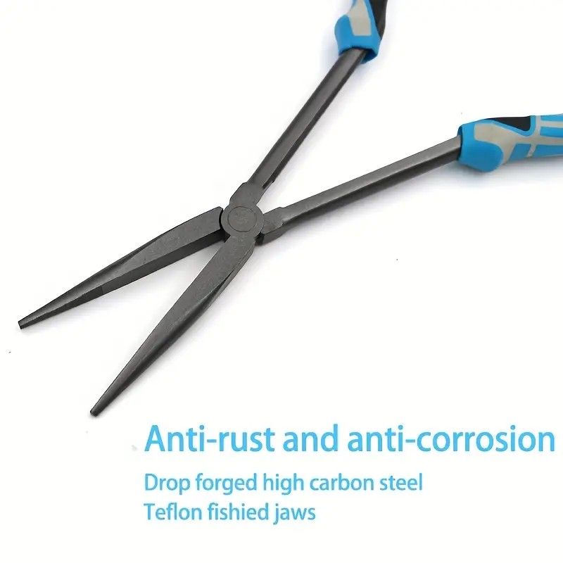 Multi-functional Fishing Pliers - Long Nose, Rust-proof & Anti-slip, Easy Hook Removal & Fish Control(Red V1232-YDQ001