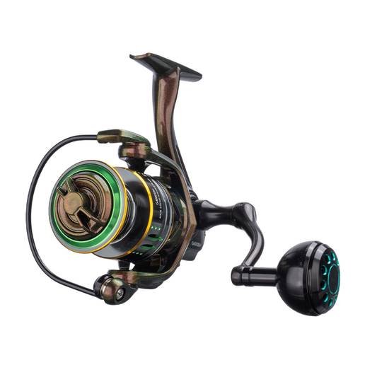DEUKIO GSW Spinning Reel, Anti-Slip Metal Spool, 3+1 Bearings Zero-Gap, Waterproof Rustproof, Long Cast for V1232-YDSL001
