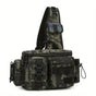 Camouflage Fishing Waist Bag - Large Capacity Multi-layer Partition, Side Pockets & Winding Strap for Full V1232-YDXKB001