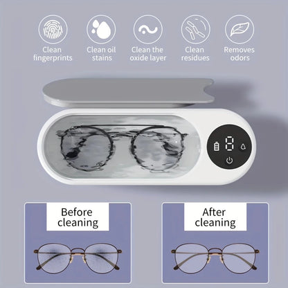 Smart Ultrasonic Cleaner: Renew Your Glasses and Jewelry with 360 degrees Deep Cleaning V1232-YJQXJ001