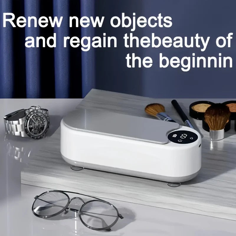 Smart Ultrasonic Cleaner: Renew Your Glasses and Jewelry with 360 degrees Deep Cleaning V1232-YJQXJ001