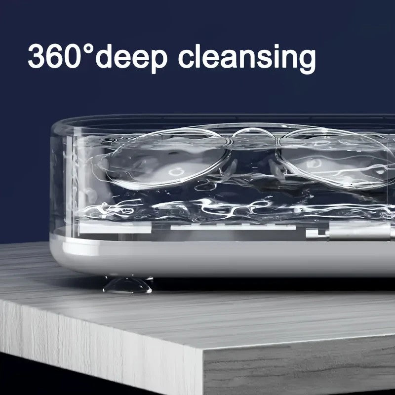 Smart Ultrasonic Cleaner: Renew Your Glasses and Jewelry with 360 degrees Deep Cleaning V1232-YJQXJ001