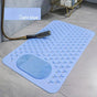 Anti-Slip Massage Shower Mat with Suction Cups Foot Spa Bathroom Mat(BLUE) V1232-YSFHD004