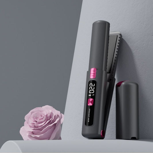 Mini Cordless Straightening Comb - Negative Ion Hair Care with Three Temperature Settings, Two-in-One V1232-ZFQ-1-003