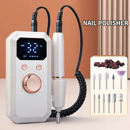 Professional Nail Drill: Quiet and Efficient, LED Digital Display, 31 Accessories for All-in-One Use, Easy V1232-ZJCTJ001