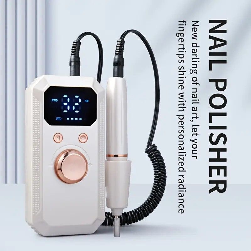 Professional Nail Drill: Quiet and Efficient, LED Digital Display, 31 Accessories for All-in-One Use, Easy V1232-ZJCTJ001