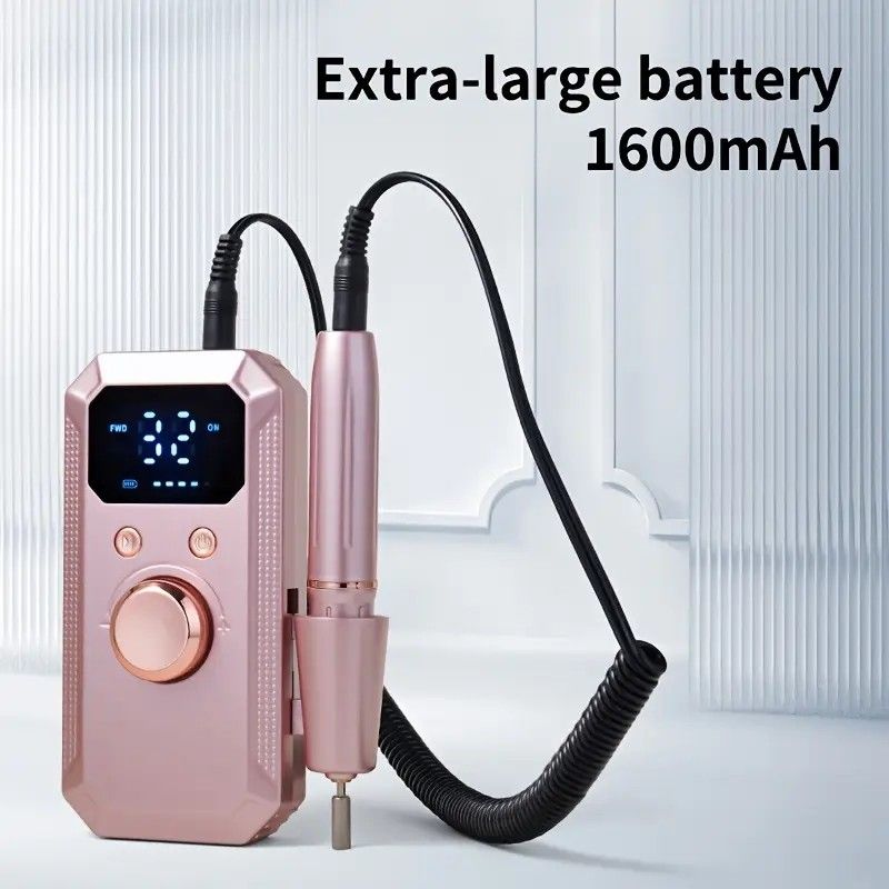 Professional Nail Drill: Quiet and Efficient, LED Digital Display, 31 Accessories for All-in-One Use, Easy V1232-ZJCTJ002