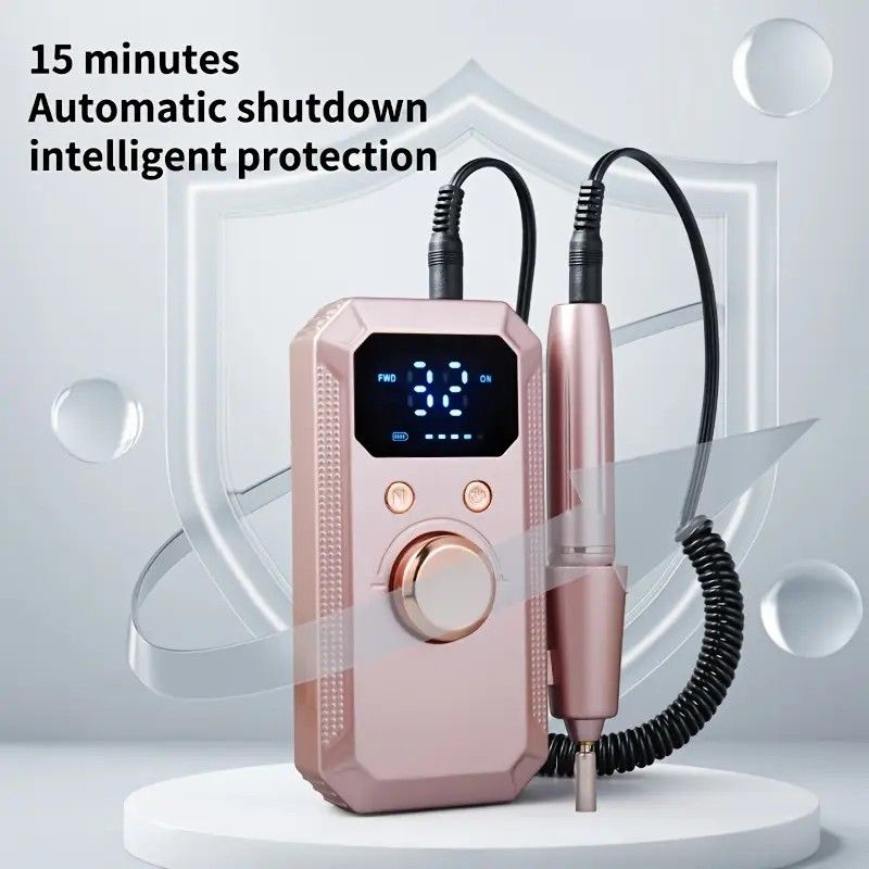 Professional Nail Drill: Quiet and Efficient, LED Digital Display, 31 Accessories for All-in-One Use, Easy V1232-ZJZTJ003