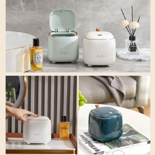 Press-Type Trash Bag Bin, Luxury Waste Bin, Car/Home/Office/Desktop/Dining Table Storage Cylinder Trash Can, V1232-ZMLJT008