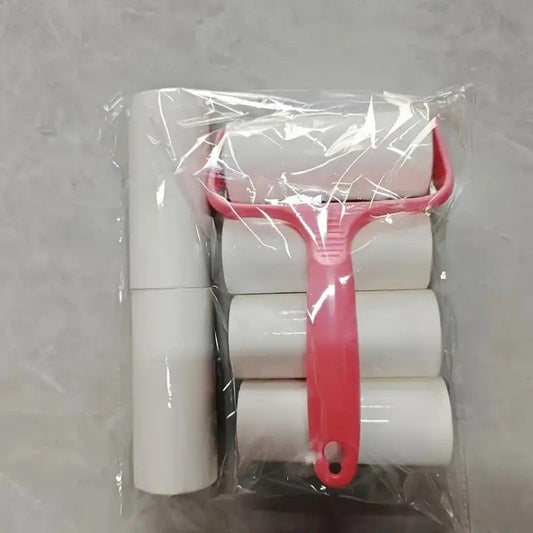 1 Handle + 6 Refill Rolls Lint Roller! Home Clothing and Pet Hair Cleaning Roller, Tear-off Adhesive Sheets, V1232-ZMQ001