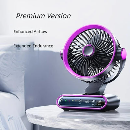 Grayish Purple AI Smart Circulating Fan: 4 Modes + Silent Airflow, Your All-Scenario Cooling Companion.  V1232-ZNZMXHS001