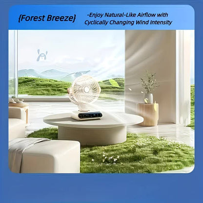 Grayish Purple AI Smart Circulating Fan: 4 Modes + Silent Airflow, Your All-Scenario Cooling Companion.  V1232-ZNZMXHS001