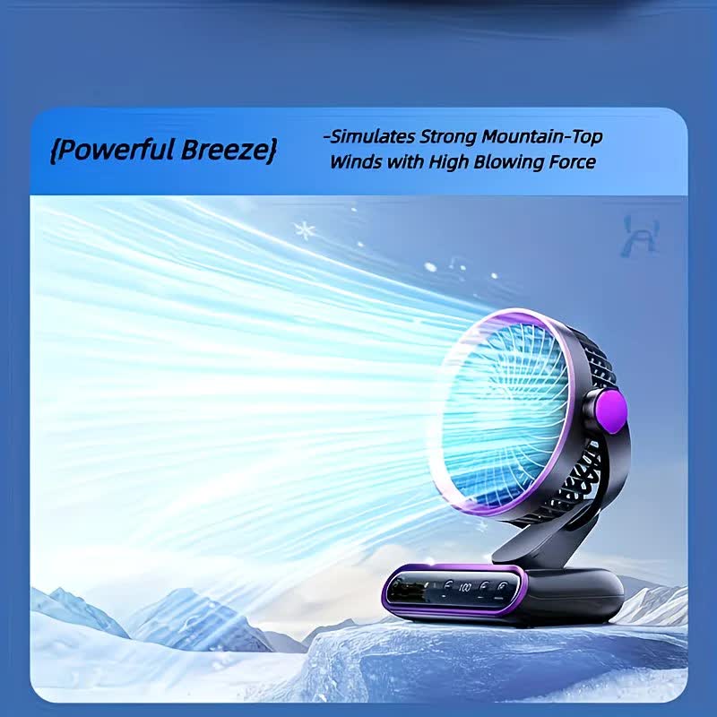 Grayish Purple AI Smart Circulating Fan: 4 Modes + Silent Airflow, Your All-Scenario Cooling Companion.  V1232-ZNZMXHS001