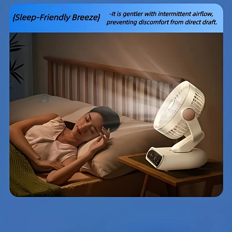 Cream rice, AI Smart Circulating Fan: 4 Modes + Silent Airflow, Your All-Scenario Cooling Companion V1232-ZNZMXHS002